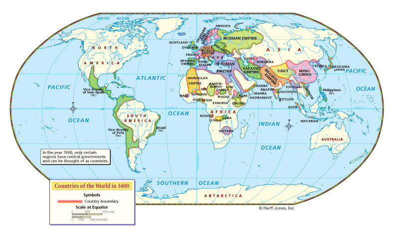 World in 1600